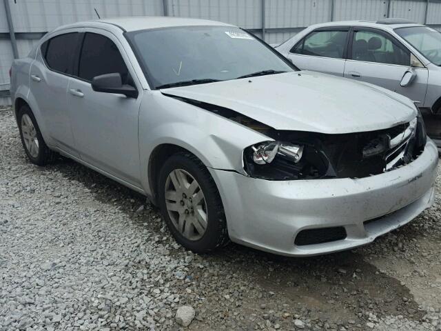 1C3CDZAB2CN132324 - 2012 DODGE AVENGER SE SILVER photo 1