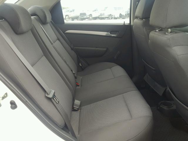 KL1TD5DE0BB164920 - 2011 CHEVROLET AVEO LS WHITE photo 6