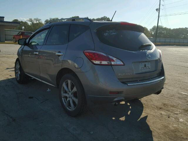 JN8AZ1MWXCW234991 - 2012 NISSAN MURANO S GRAY photo 3