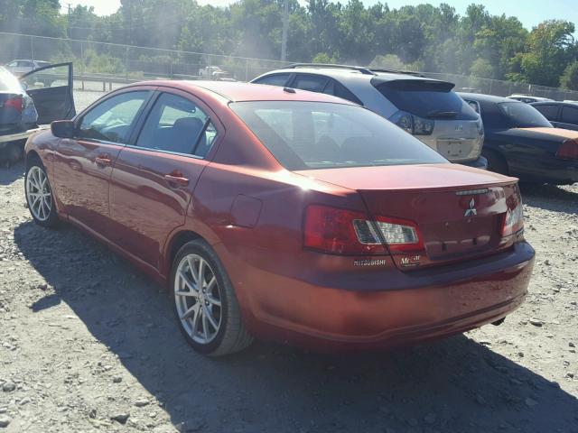 4A32B3FFXCE010281 - 2012 MITSUBISHI GALANT ES RED photo 3