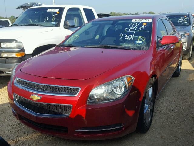 1G1ZC5E0XCF323888 - 2012 CHEVROLET MALIBU 1LT RED photo 2