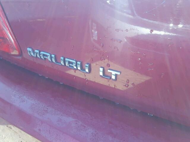 1G1ZC5E0XCF323888 - 2012 CHEVROLET MALIBU 1LT წითელი ფოტო 9