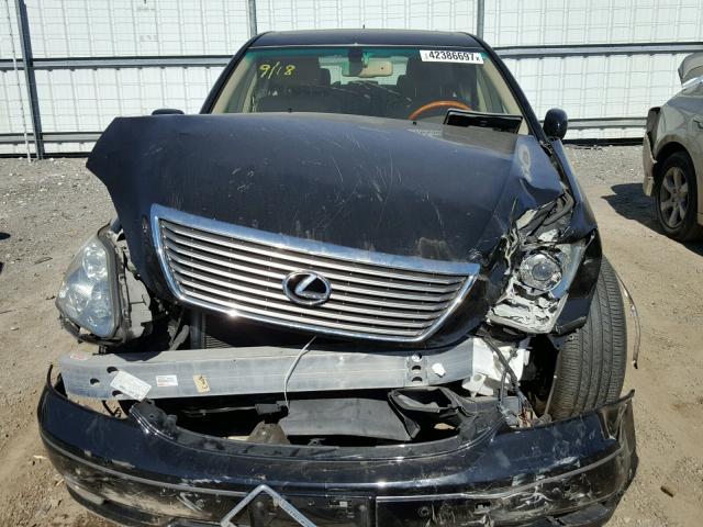 JTHBN36F840154967 - 2004 LEXUS LS 430 BLACK photo 9