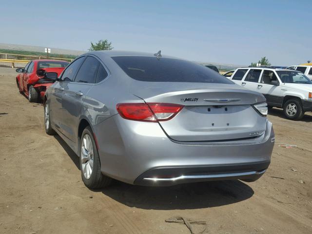 1C3CCCCB3FN586082 - 2015 CHRYSLER 200 C SILVER photo 3