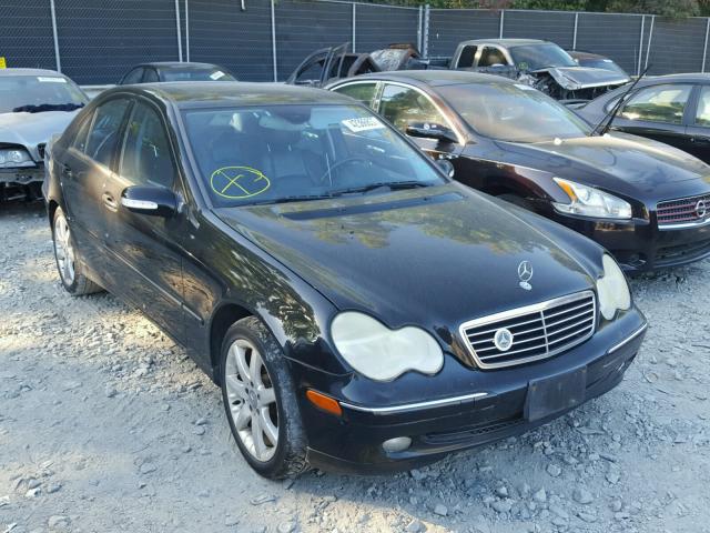 WDBRF40J14F447489 - 2004 MERCEDES-BENZ C 230K SPO BLACK photo 1