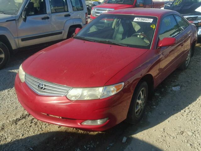 2T1CE22PX2C007521 - 2002 TOYOTA CAMRY SOLA RED photo 2