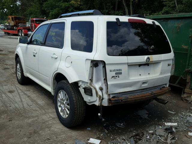 4M2CN9HG0BKJ03635 - 2011 MERCURY MARINER PR WHITE photo 3