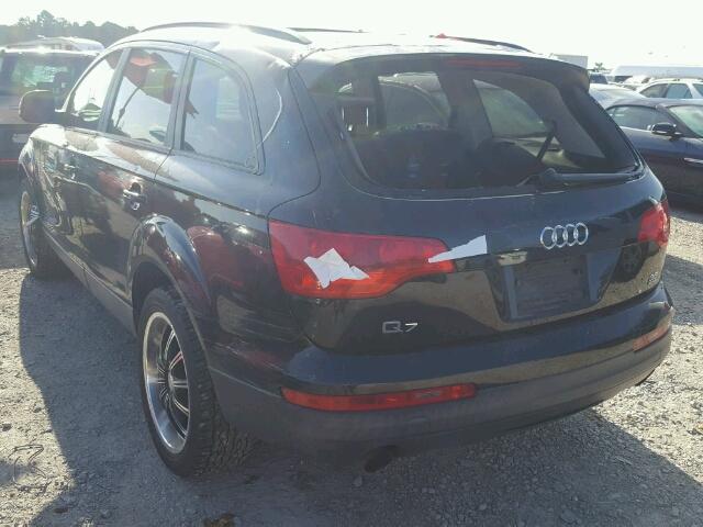 WA1AY74L87D048594 - 2007 AUDI Q7 3.6 QUA BLACK photo 3