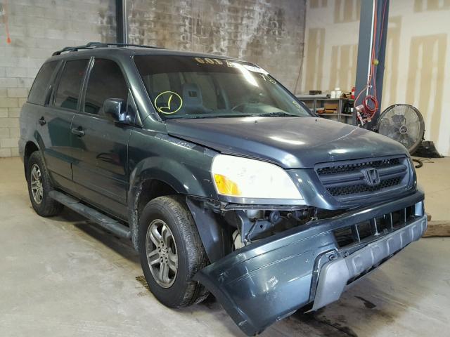 2HKYF18453H524752 - 2003 HONDA PILOT EX GREEN photo 1