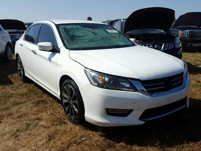 1HGCR2F57EA091143 - 2014 HONDA ACCORD WHITE photo 1