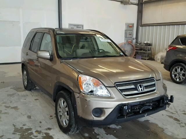 JHLRD789X5C045379 - 2005 HONDA CR-V SE GOLD photo 1