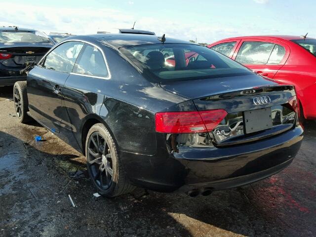 WAULFAFR1DA073740 - 2013 AUDI A5 BLACK photo 3