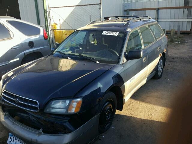 4S3BH6653Y7618990 - 2000 SUBARU LEGACY TWO TONE photo 2