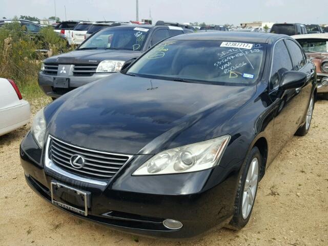 JTHBJ46G172023656 - 2007 LEXUS ES BLACK photo 2