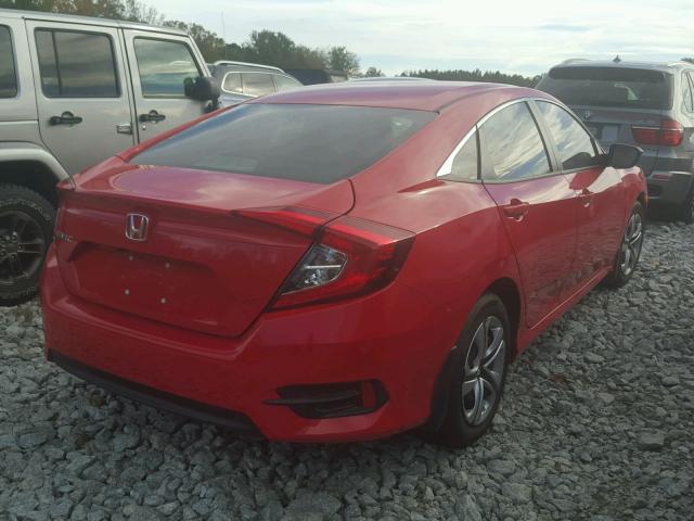 2HGFC2F57HH508202 - 2017 HONDA CIVIC LX RED photo 4