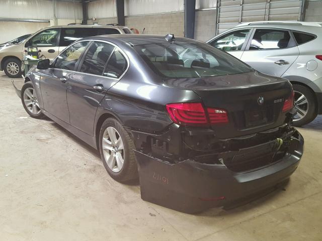 WBAXH5C53CDW03630 - 2012 BMW 528 XI CHARCOAL photo 3