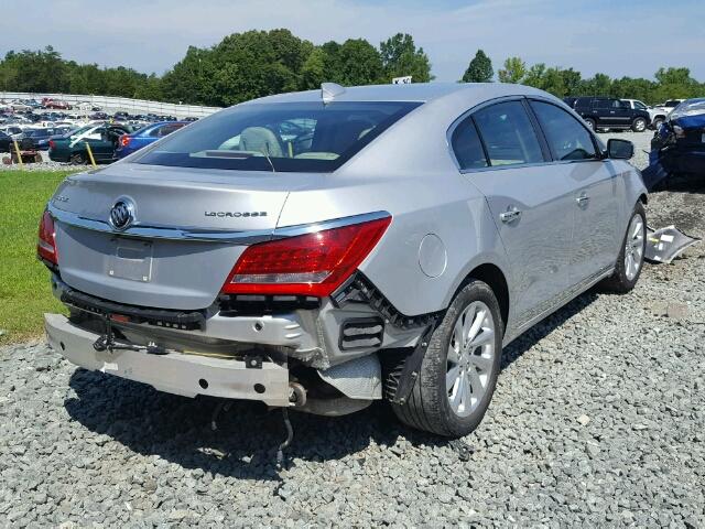 1G4GB5G3XFF280632 - 2015 BUICK LACROSSE SILVER photo 4