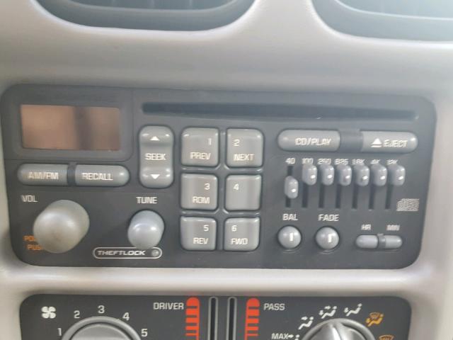 1G2WP52K01F184294 - 2001 PONTIAC GRAND PRIX შავი ფოტო 9