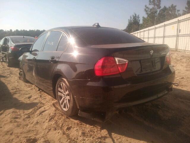 WBAVA37567NE29176 - 2007 BMW 328 BLACK photo 3