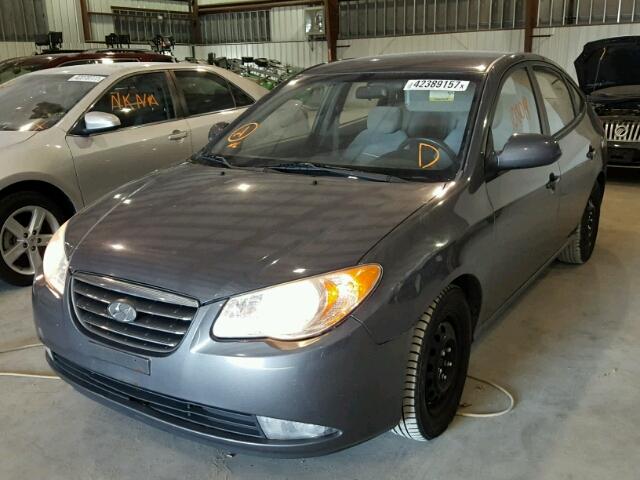 KMHDU46D89U606901 - 2009 HYUNDAI ELANTRA GL GRAY photo 2