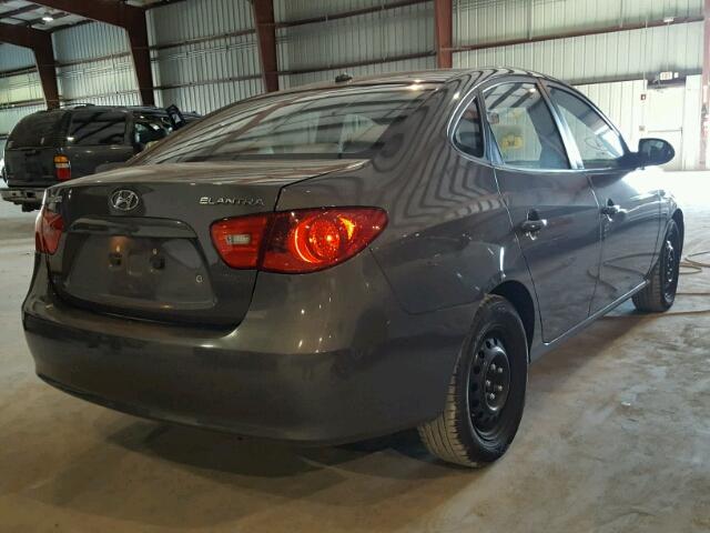 KMHDU46D89U606901 - 2009 HYUNDAI ELANTRA GL GRAY photo 4