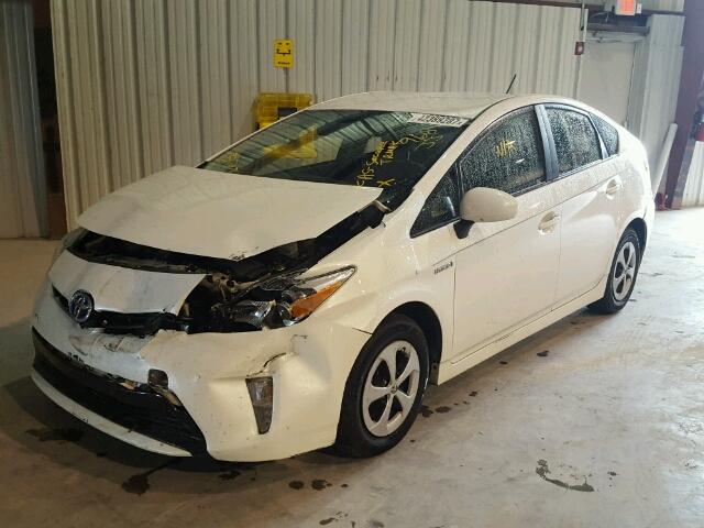 JTDKN3DU3E0378930 - 2014 TOYOTA PRIUS SILVER photo 2