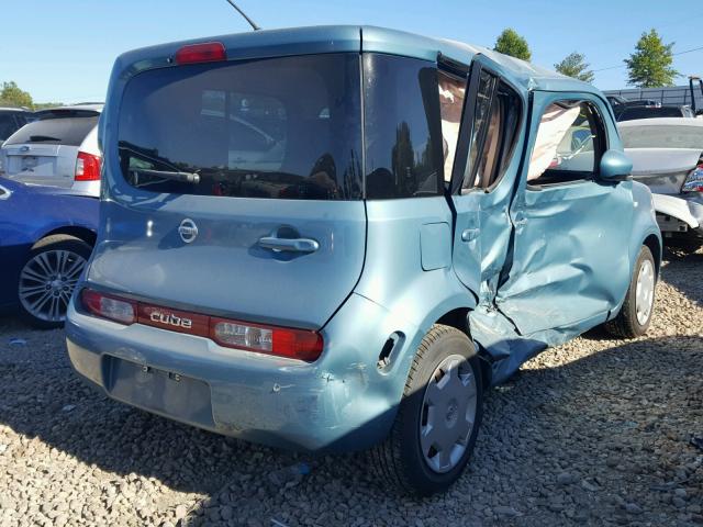 JN8AZ2KR5AT158629 - 2010 NISSAN CUBE TEAL photo 4