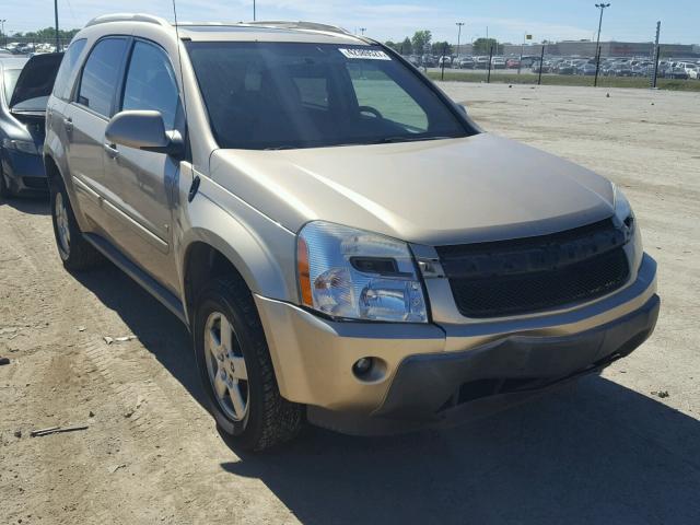 2CNDL63F866093891 - 2006 CHEVROLET EQUINOX GOLD photo 1