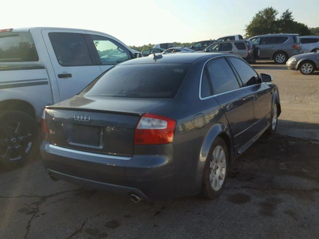 WAUPL68EX5A012230 - 2005 AUDI S4 GRAY photo 4