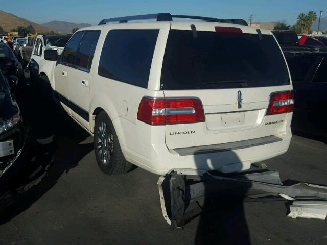 5LMFL27597LJ12831 - 2007 LINCOLN NAVIGATOR 白色 照片 3