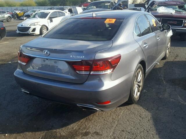 JTHBL5EF8F5135117 - 2015 LEXUS LS 460 GRAY photo 4