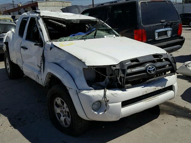 5TETU62N36Z166728 - 2006 TOYOTA TACOMA WHITE photo 1