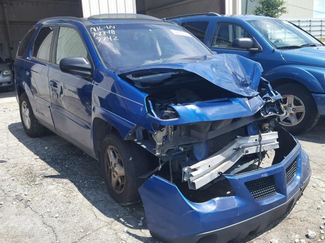 3G7DA03E43S515665 - 2003 PONTIAC AZTEK BLUE photo 1