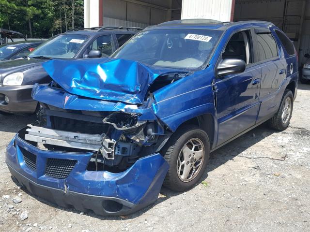 3G7DA03E43S515665 - 2003 PONTIAC AZTEK BLUE photo 2