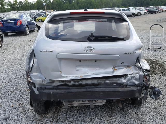 KMHCM3AC1AU162088 - 2010 HYUNDAI ACCENT BLU SILVER photo 9