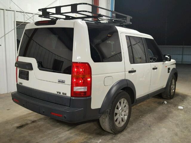 SALAE25456A381627 - 2006 LAND ROVER LR3 SE WHITE photo 4