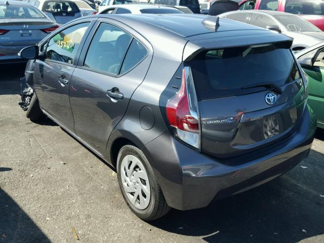 JTDKDTB3XG1131396 - 2016 TOYOTA PRIUS C GRAY photo 3