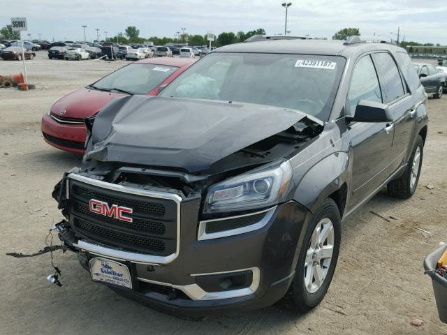 1GKKRPKD8FJ330516 - 2015 GMC ACADIA GRAY photo 2