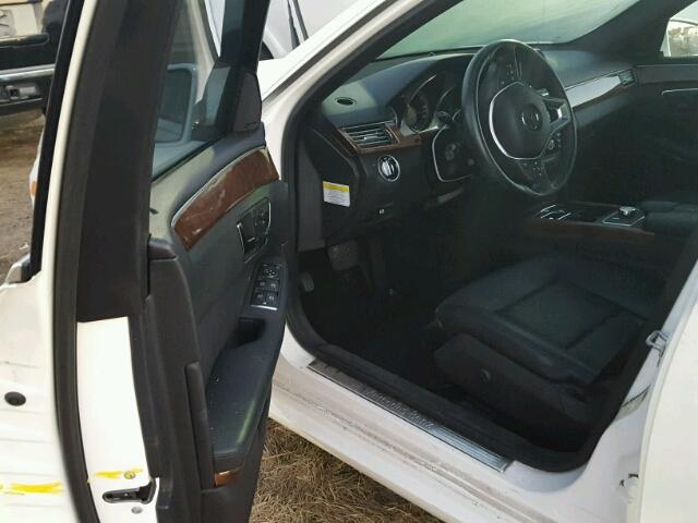 WDDHF5KB8DA767050 - 2013 MERCEDES-BENZ E WHITE photo 9