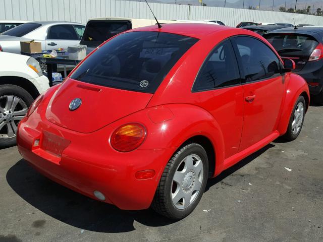 3VWBB61C4WM025422 - 1998 VOLKSWAGEN NEW BEETLE წითელი ფოტო 4