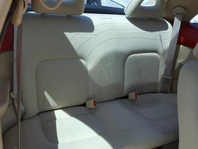 3VWBB61C4WM025422 - 1998 VOLKSWAGEN NEW BEETLE წითელი ფოტო 6