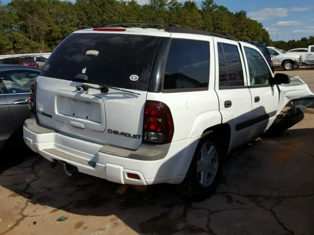 1GNDT13S332360732 - 2003 CHEVROLET TRAILBLAZE WHITE photo 4