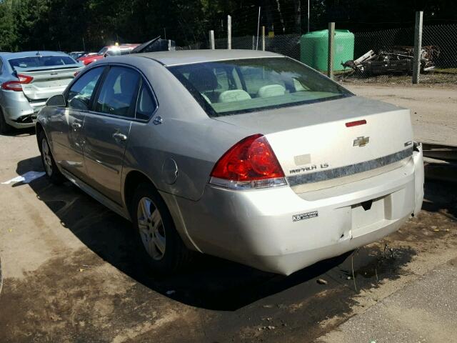 2G1WB57K591111839 - 2009 CHEVROLET IMPALA TAN photo 3