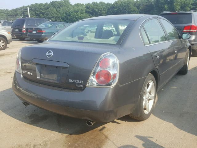 1N4BL11D85C216908 - 2005 NISSAN ALTIMA SE GRAY photo 4