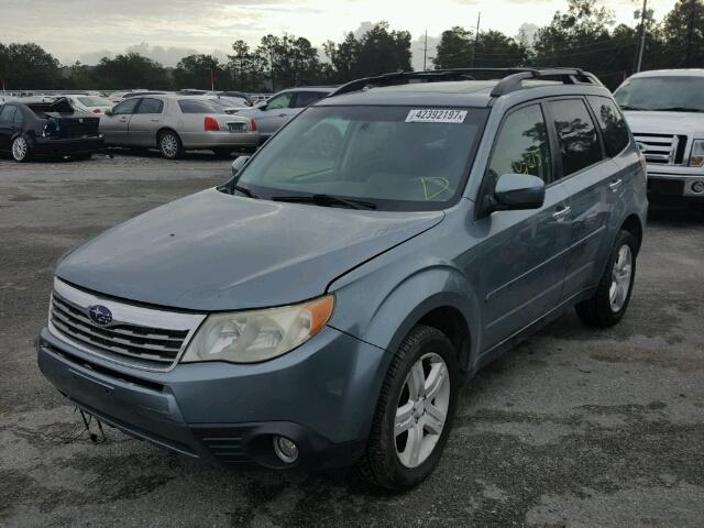 JF2SH64649H733784 - 2009 SUBARU FORESTER 2 TURQUOISE photo 2