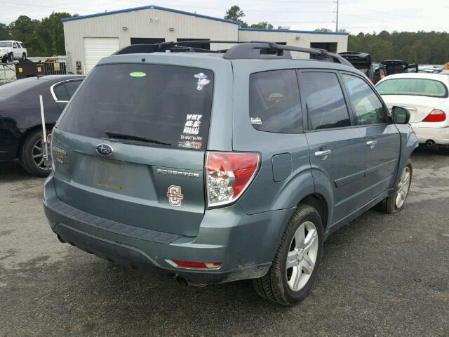 JF2SH64649H733784 - 2009 SUBARU FORESTER 2 TURQUOISE photo 4