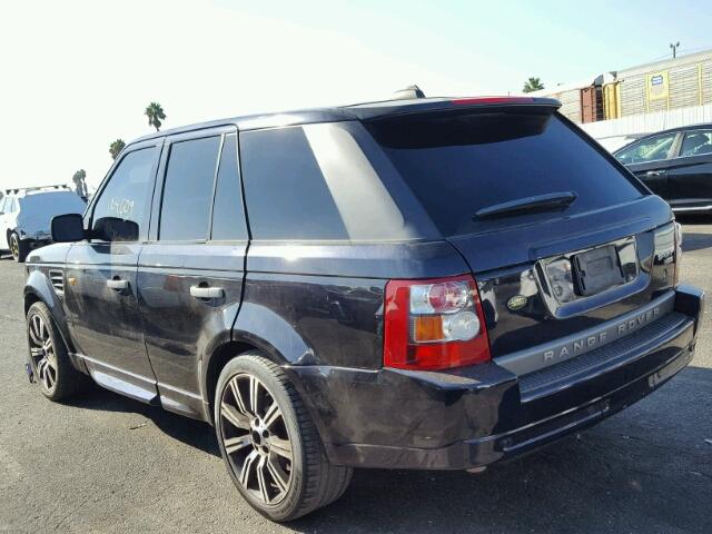 SALSK25448A174498 - 2008 LAND ROVER RANGE ROVE BLACK photo 3