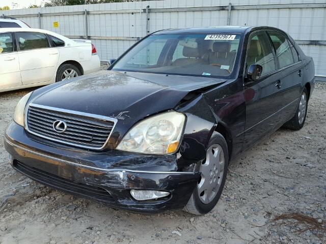 JTHBN30F330113556 - 2003 LEXUS LS 430 BLACK photo 2