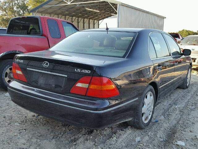 JTHBN30F330113556 - 2003 LEXUS LS 430 BLACK photo 4