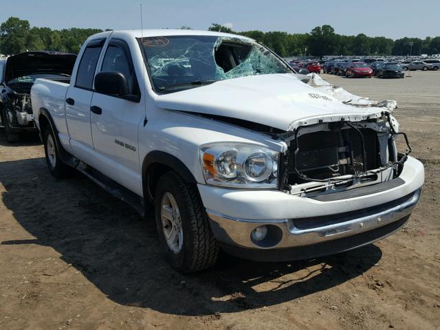 1D7HA18P67S178345 - 2007 DODGE RAM 1500 S WHITE photo 1